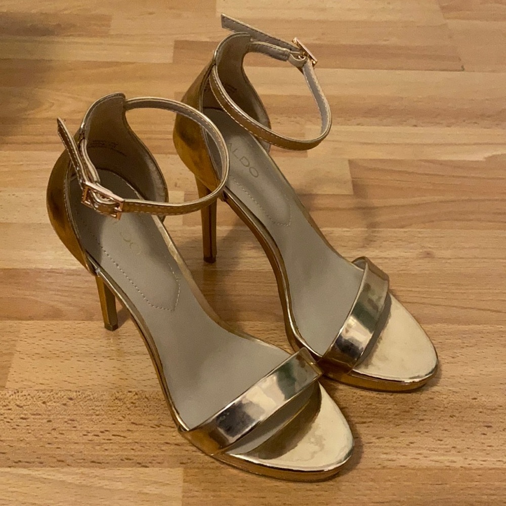 Rose gold ALDO heels